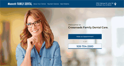 Desktop Screenshot of crossroadsfamilydentalcare.com